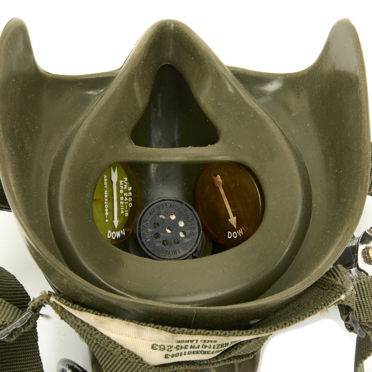 Original U.S. Vietnam War USN Pilot APH-6A Flight Helmet with Oxygen ...