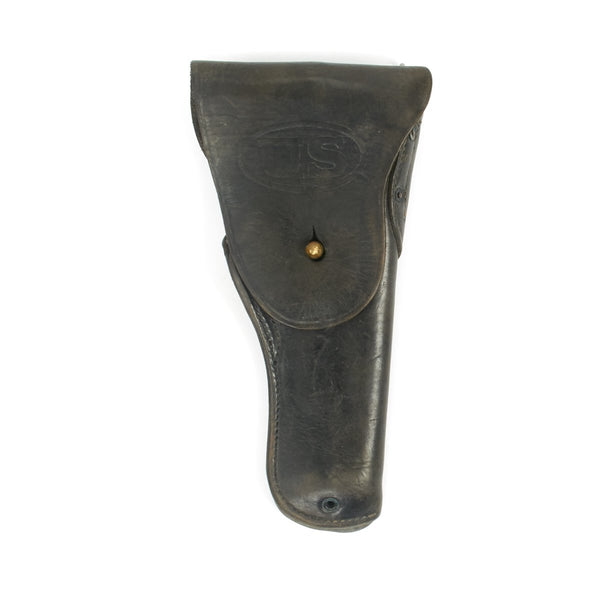 U.S. M1911 .45cal Black Leather Hip Holster Embossed US – International  Military Antiques