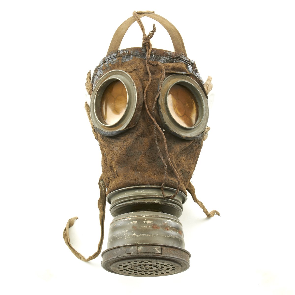 Original Imperial German WWI M1917 Ledermaske Gas Mask with Can - Date ...