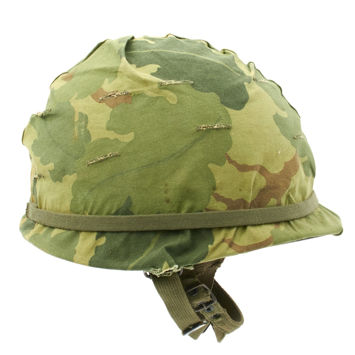 Original Us Wwii Vietnam War M1 Paratrooper Helmet With 1966 Dated