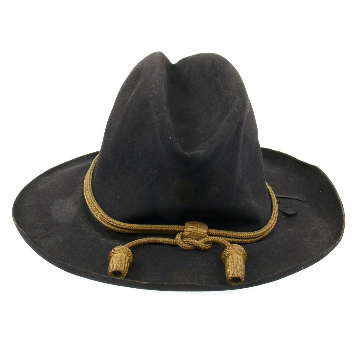 Original U.S. Civil War 27th Michigan Surgeon Black Campaign Hat with ...