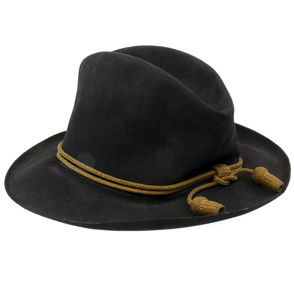 Original U.S. Civil War 27th Michigan Surgeon Black Campaign Hat with ...