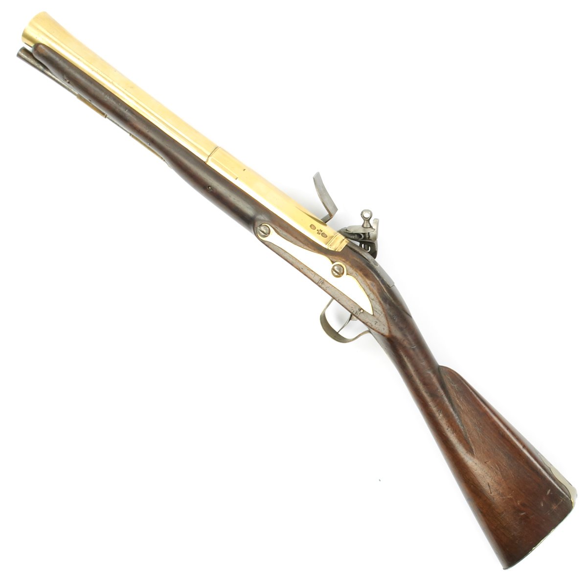 Original 18Th Century British Naval Flintlock Brass Barrel Blunderbuss –  International Military Antiques