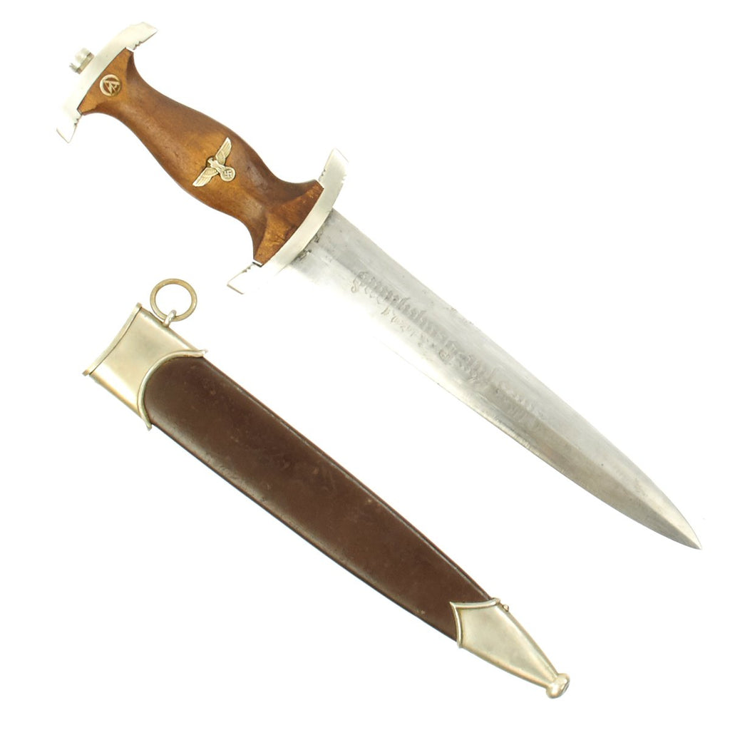 Original German Early WWII SA Dagger by August Bickel of Steinbach-Hallenberg Original Items