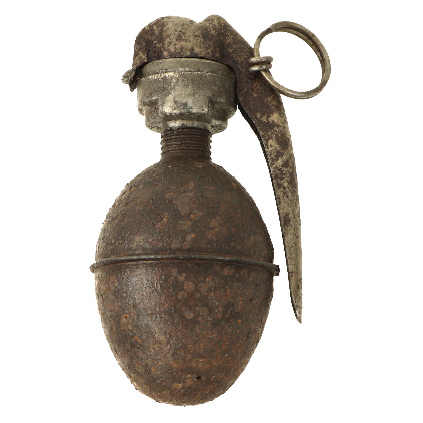 Original French Wwi Of1 Egg Hand Grenade Circa 1915 1917 Inert International Military Antiques 