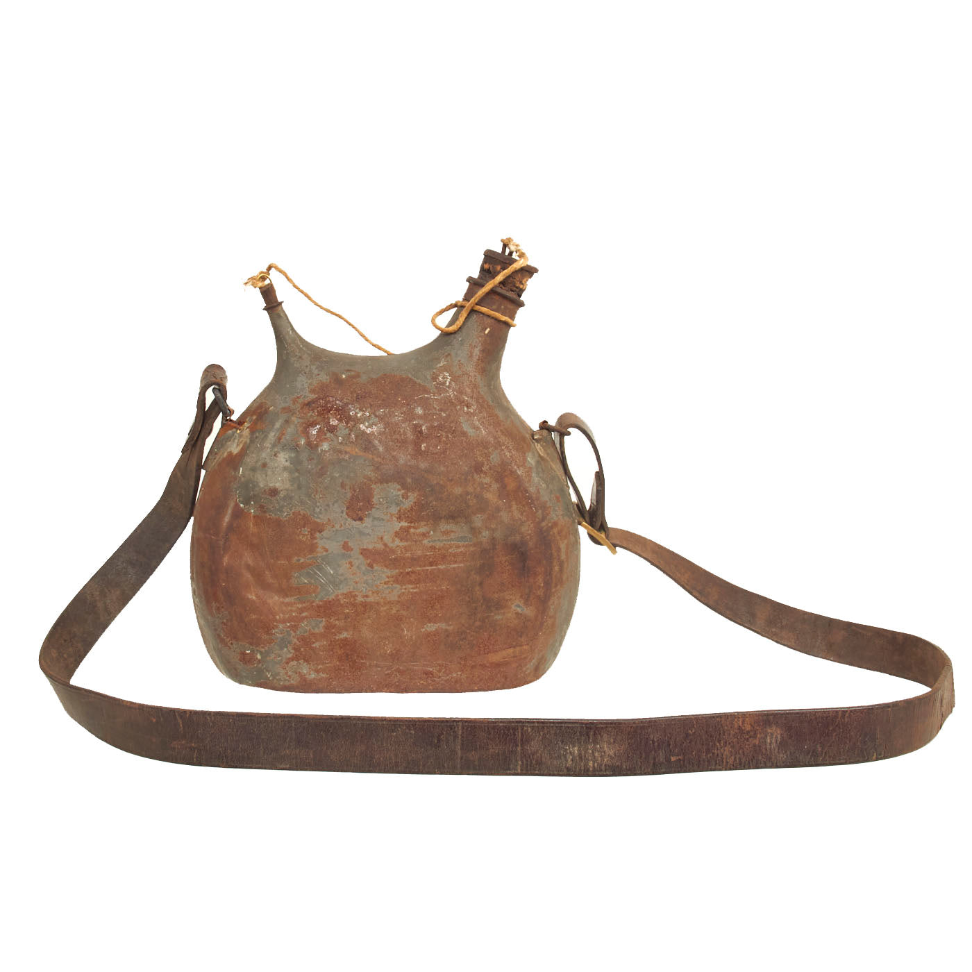 Original French WWI Model 1877 Canteen with Shoulder Strap and Origina ...