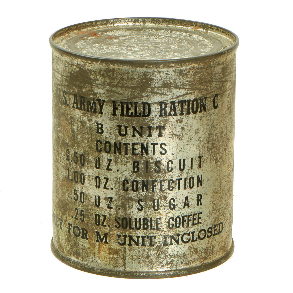 Original U.S. WWII US Army Field Ration C, B Unit WITH Key- Unopened ...