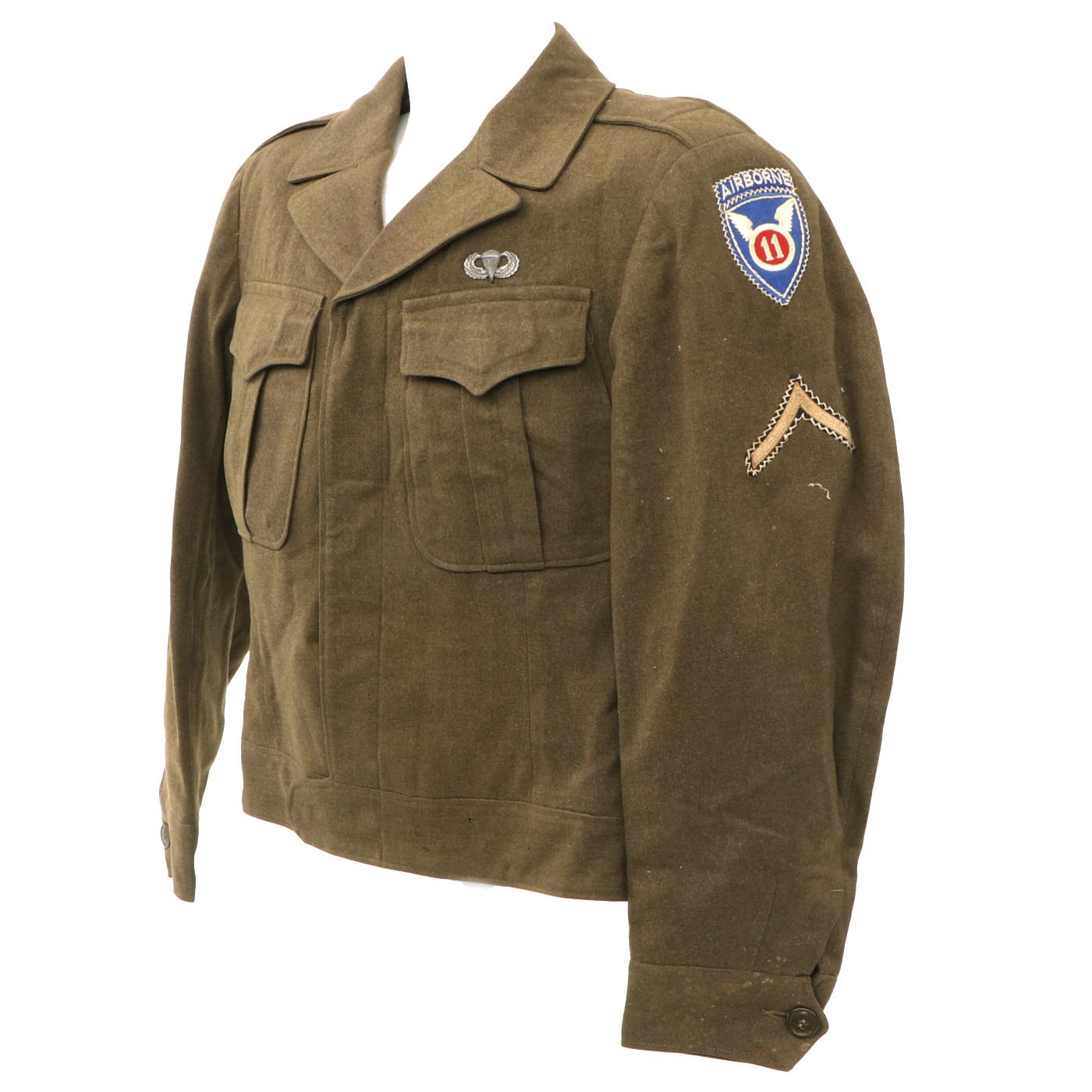 Original U.S. WWII 11th Airborne Ike Jacket from Book Heroes in our Mi ...