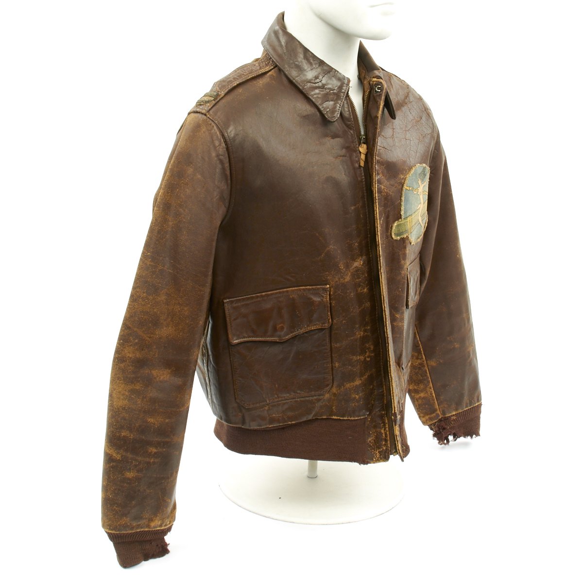 Original U.S. WWII B-25 Bomber Trouble Bruin A-2 Flight Jacket - 488th ...