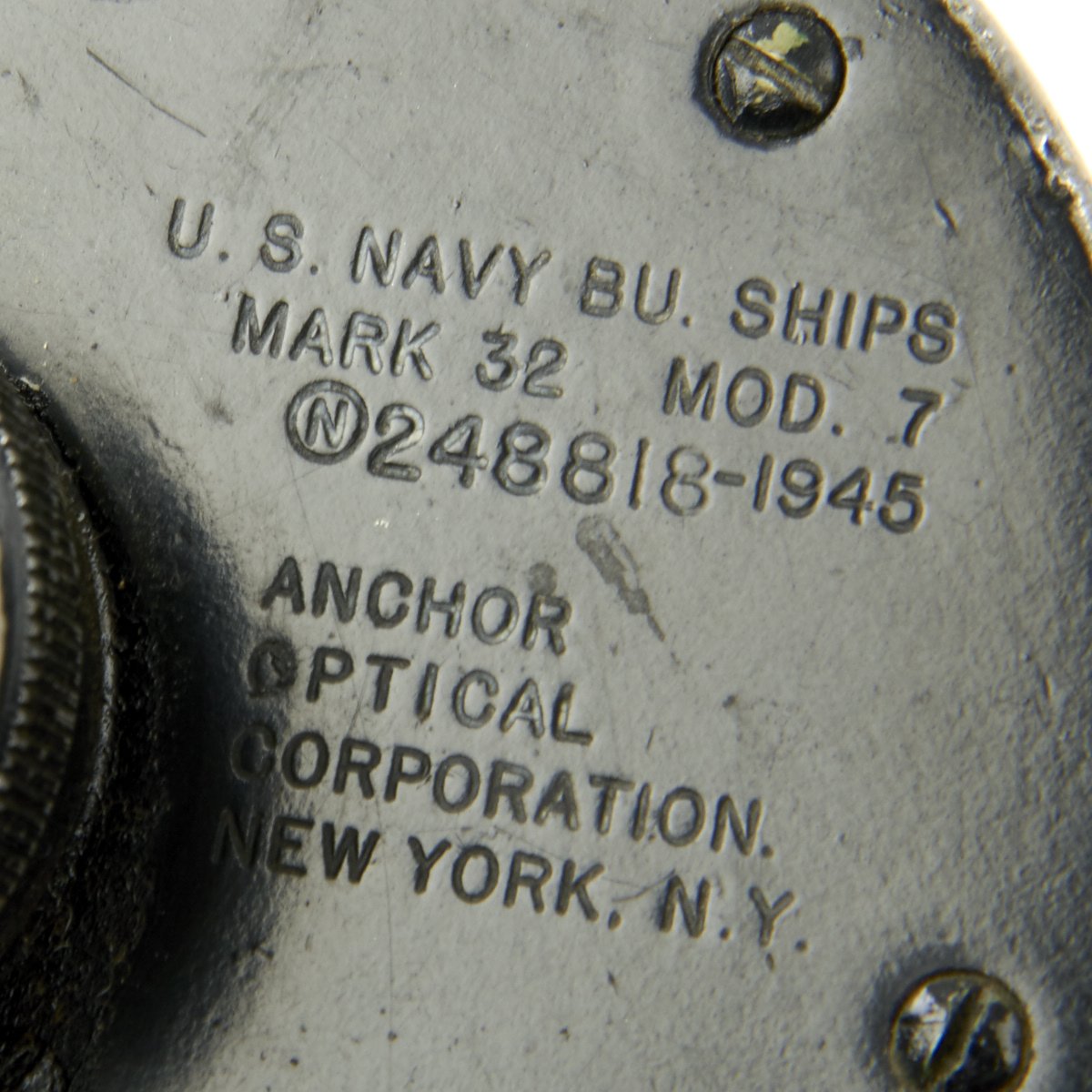 Original U S Wwii 1945 Navy Bu Ships Mark 32 Model 7 Anchor Optical C International Military Antiques