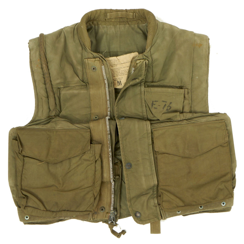 Original U.S. Vietnam War U.S.M.C. M-1955 Flak Body Armor Vest - Size ...