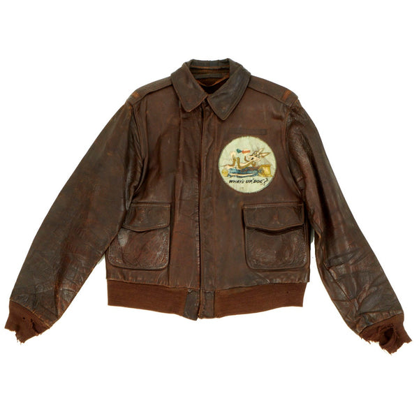 Original U.S. WWII Army Air Forces Type A2 Leather Flight Jacket with ...
