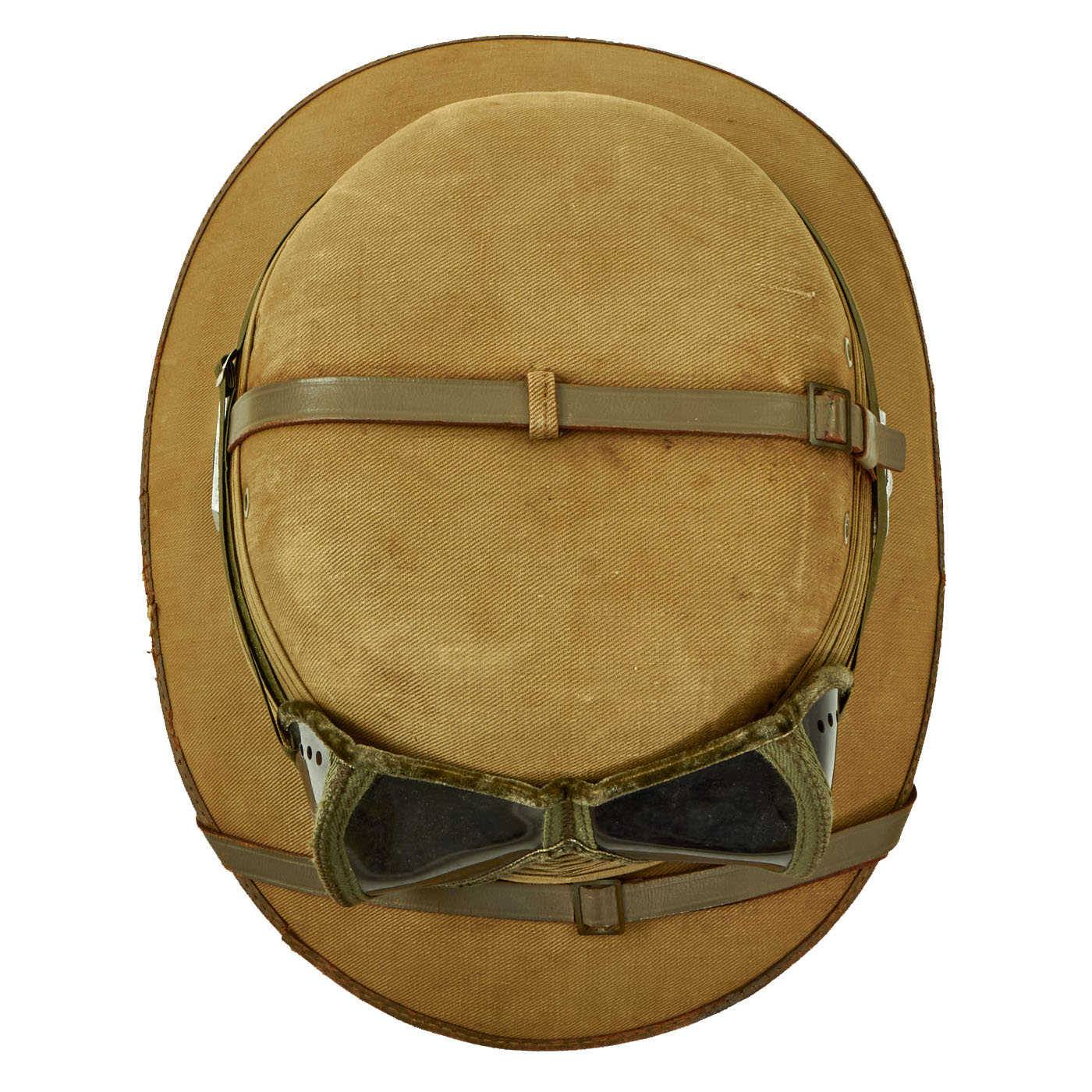 Original German WWII Dutch made Afrikakorps DAK Sun Helmet with Badges ...