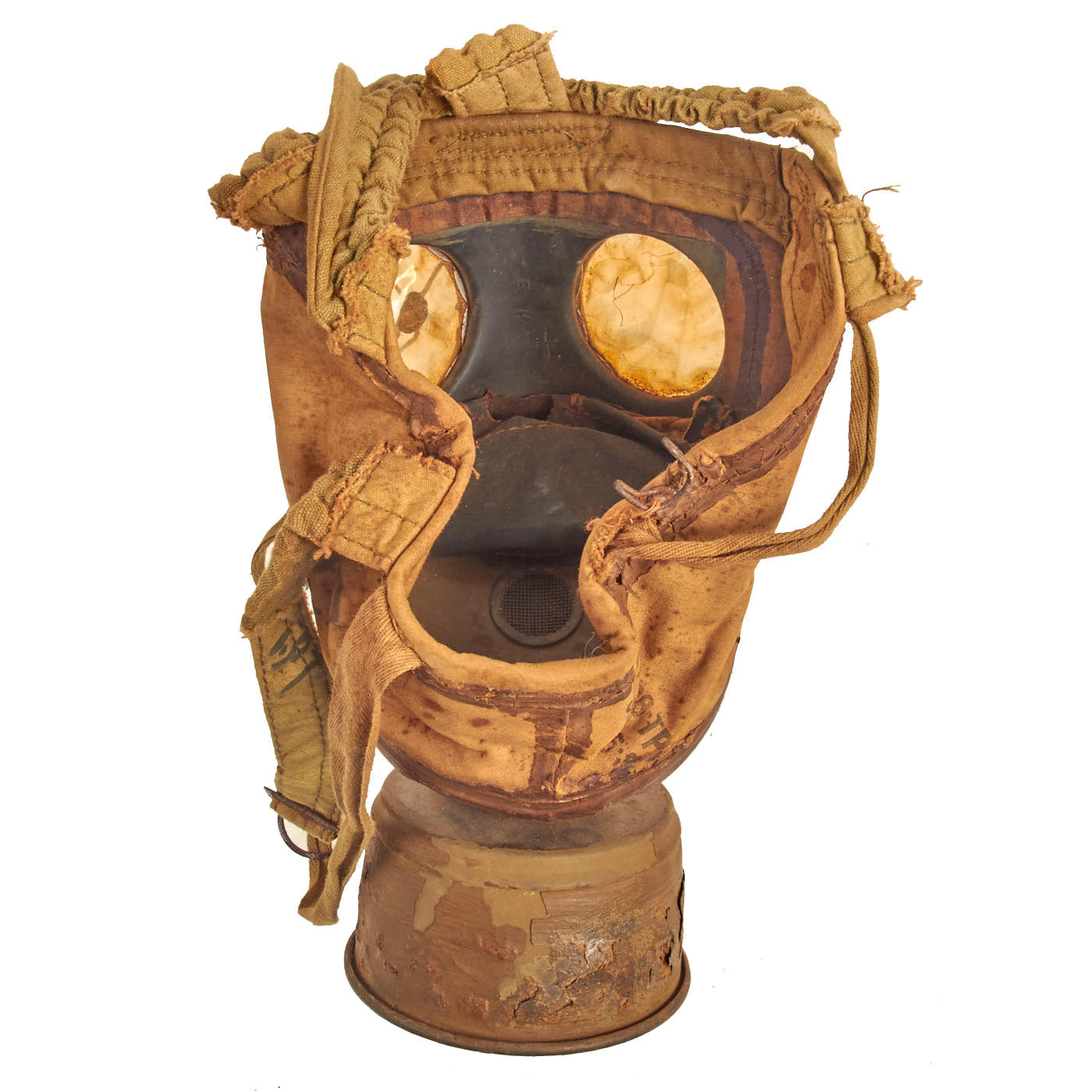 Original French Pre-WWII TC-38 Civil Defense Gas Mask With A.R.S. Cani ...