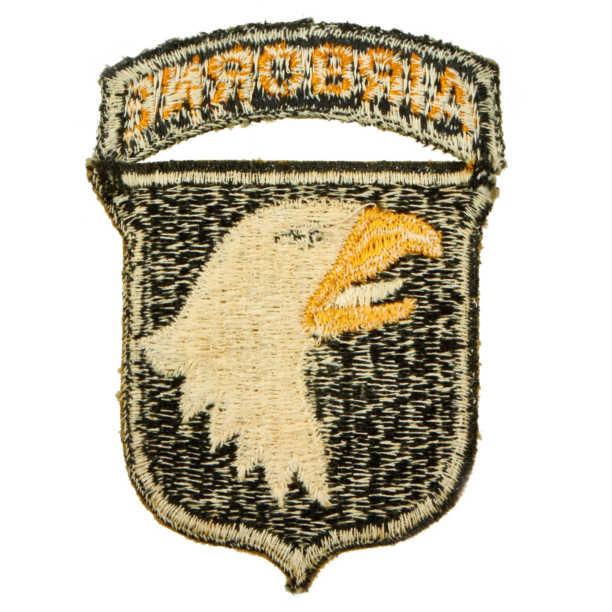Original U.S. WWII Rare 101st Airborne Division White Tongue Patch wit ...