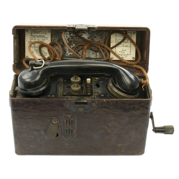 Original German WWII 1944 dated Feldfernsprecher FF 33 Field Telephone ...