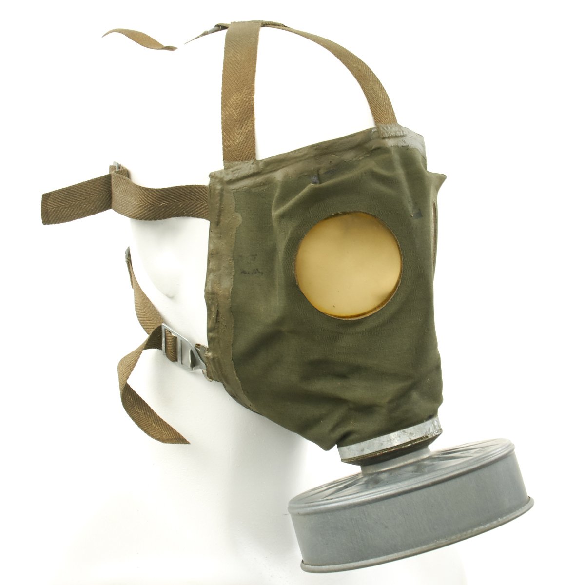 Original German WWII M44 Civilian Issue Gas Mask in Size 2 with Filter ...