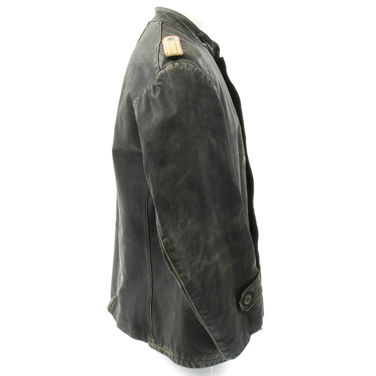 Original German WWII Panzer Officer Black Leather Jacket ...