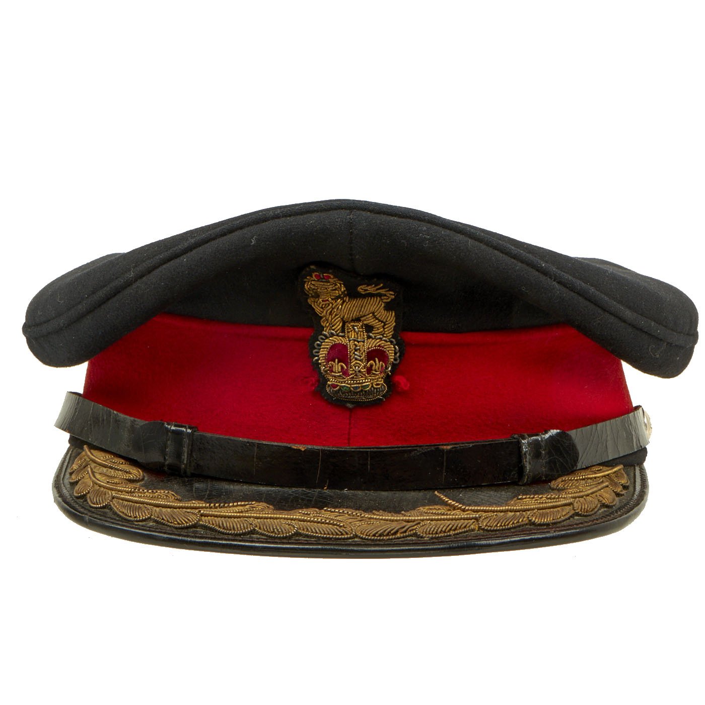 WW2 British Army General Staff Officer Peak Visor Colonel and Brigadier ...