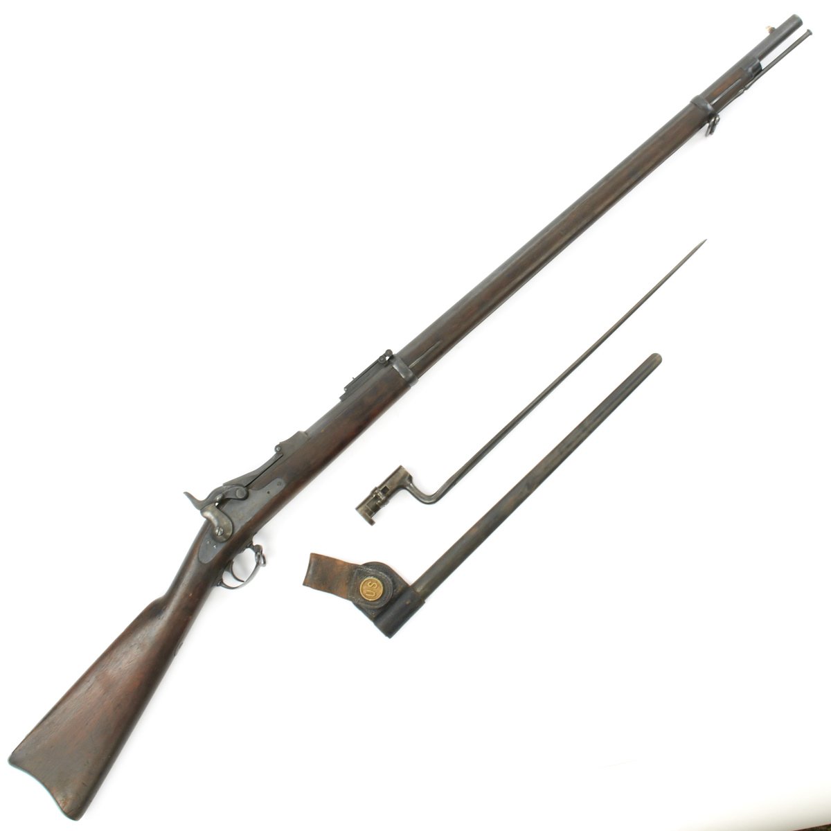 1873 springfield trapdoor rifle with bayonet