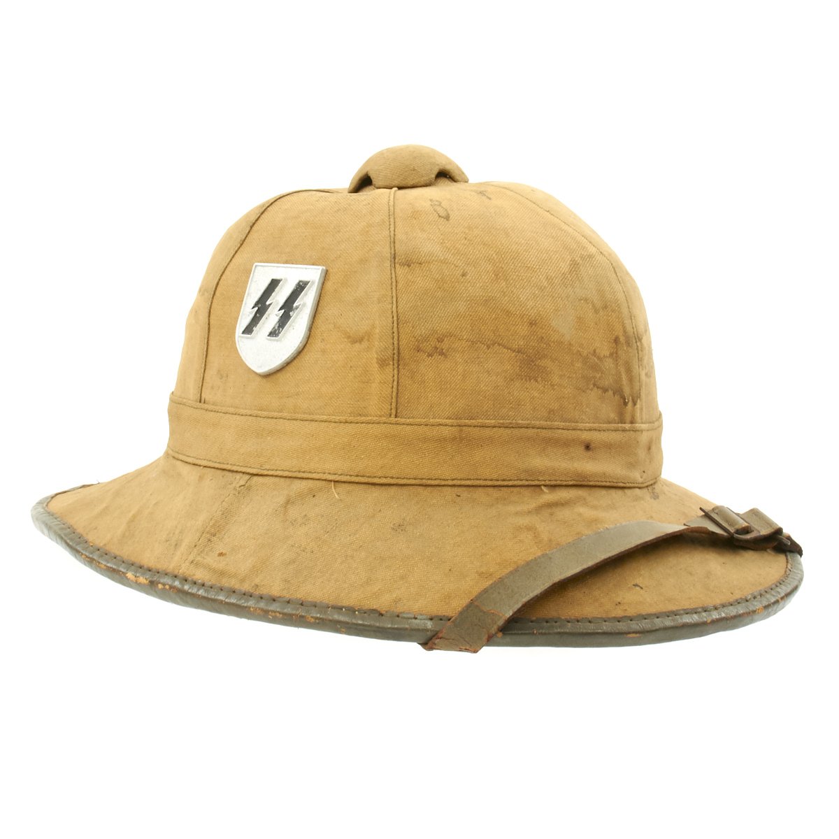 Original German WWII First Model DAK Afrikakorps Sun Helmet with Repro ...