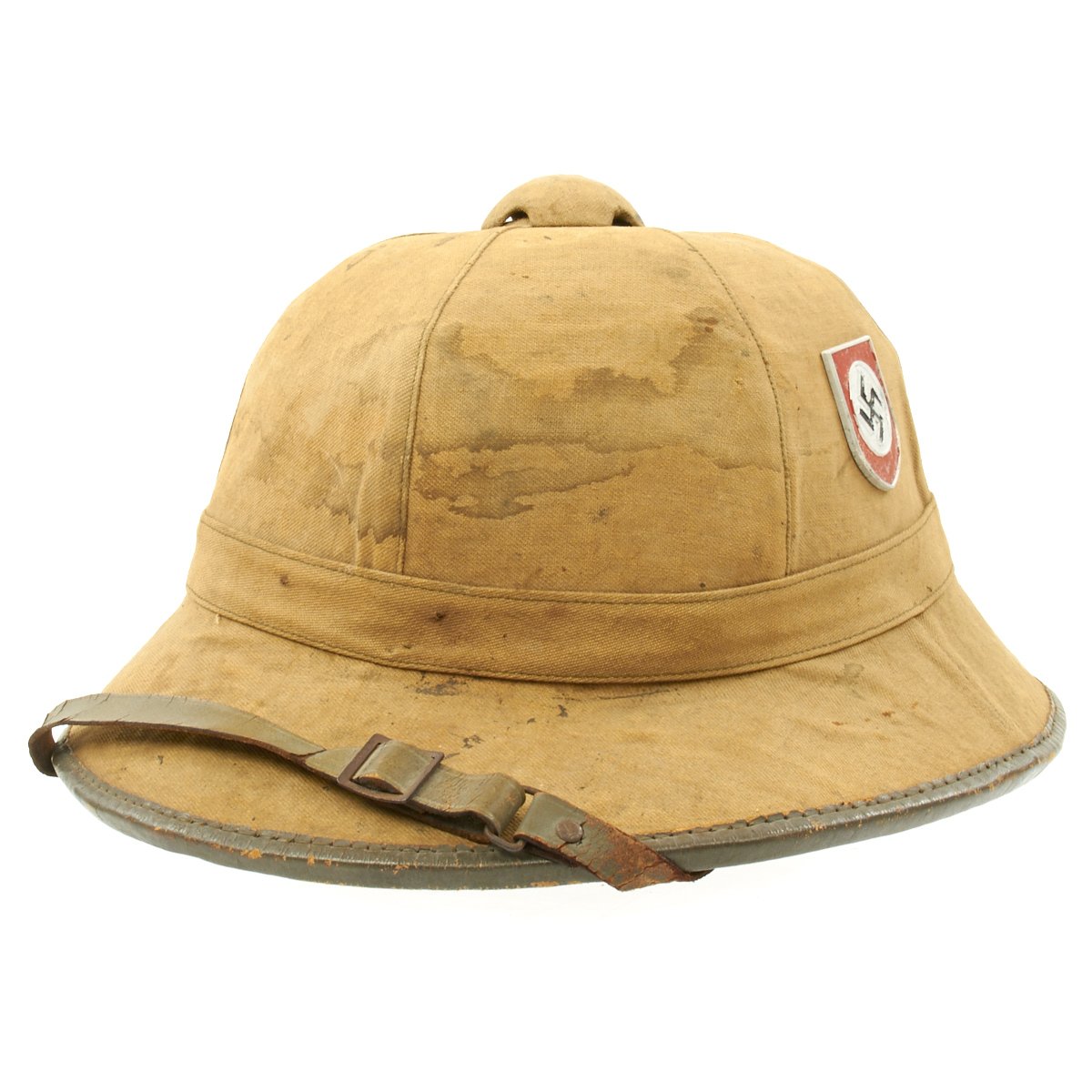 Original German WWII First Model DAK Afrikakorps Sun Helmet with Repro ...