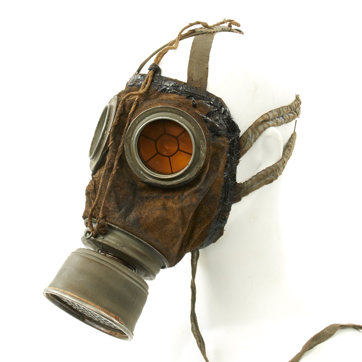 Original Imperial German WWI Named M1917 Ledermaske Leather Gas Mask w ...