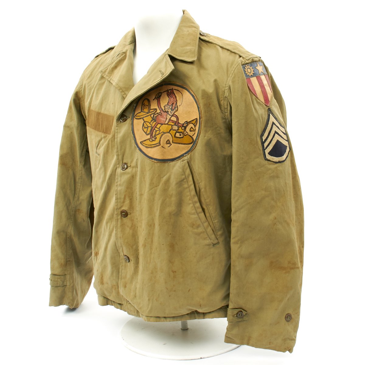Original U.S. WWII 1st Combat Cargo Squadron Patch M41 Field Jacket ...