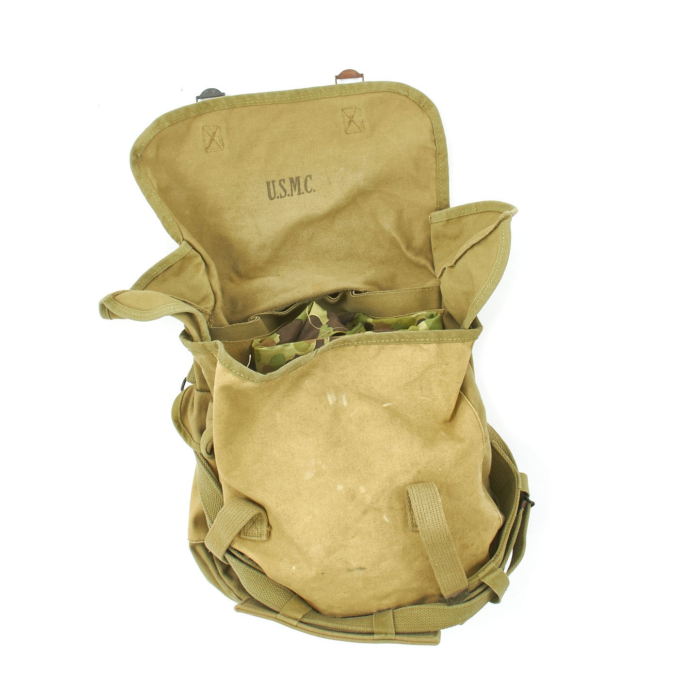 Original U.S. WWII 1944 dated USMC Musette Bag by Boyt with 1943 Dated – International Military ...