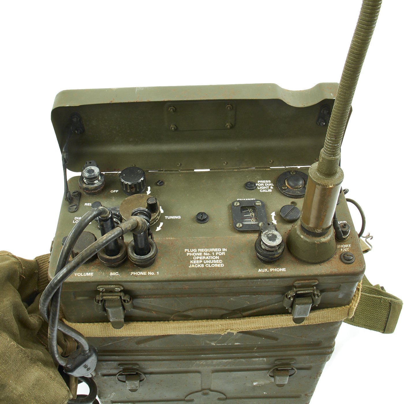 Original U.S. WWII BC1000 Backpack Radio Dated January