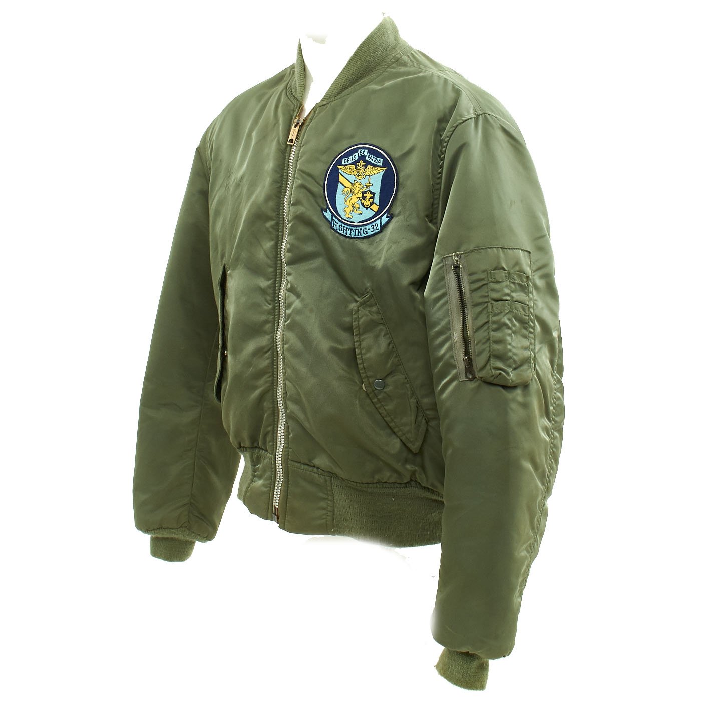 Original 1970s U.S. Navy Fighter Squadron 32 VF-32 MA1 Type Flight Jac ...