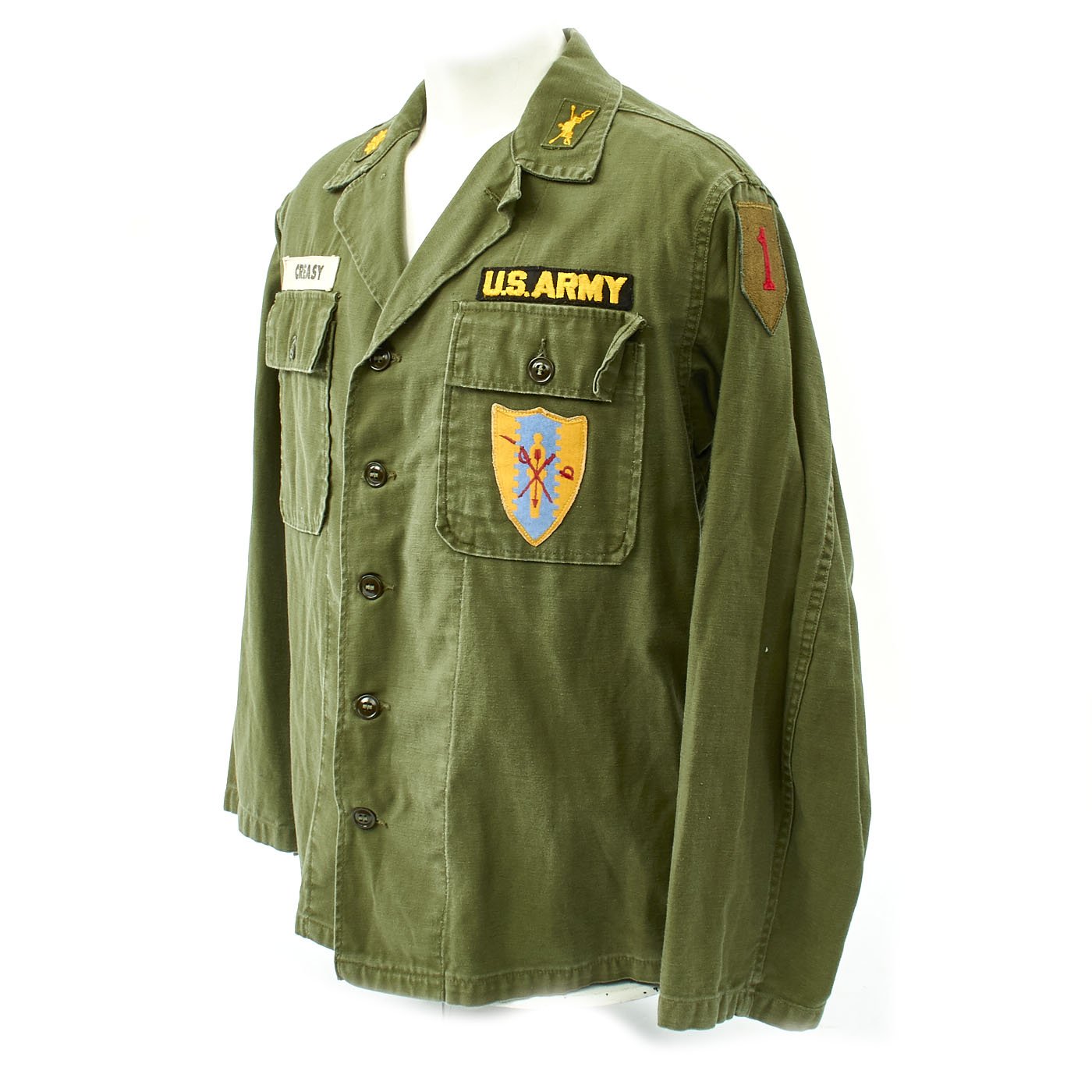 Original U.S. Vietnam War 1st Infantry Division 4th Cavalry Regiment N ...