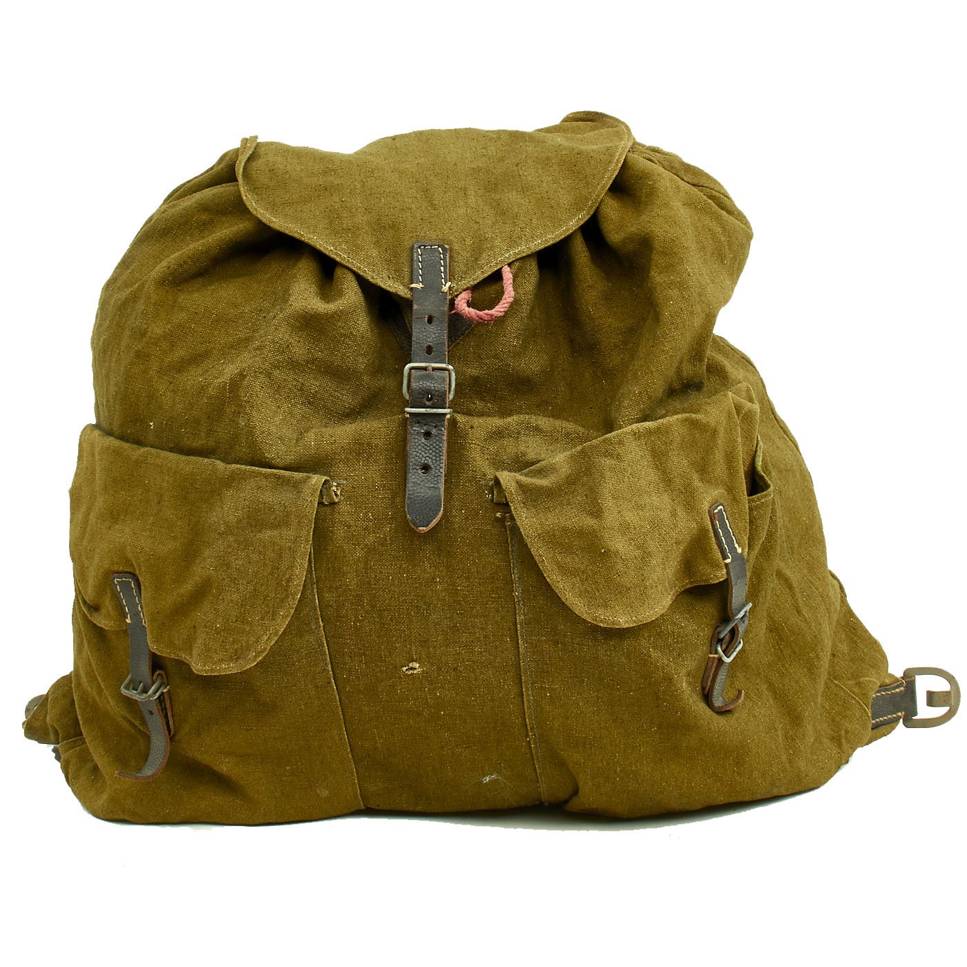 Original German WWII Tornister 34 Cowhide Backpack with Shoulder Straps ...