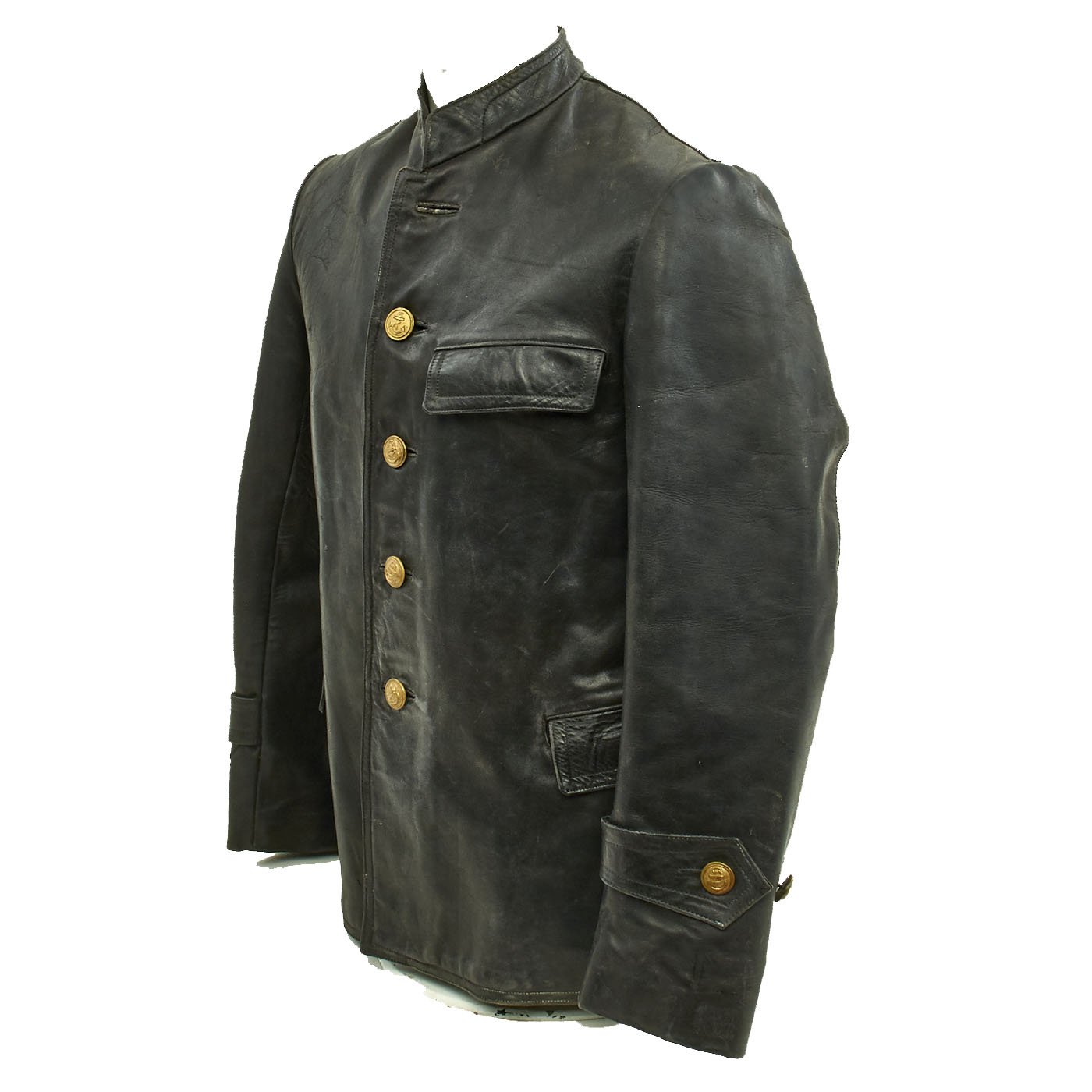 Original German Kriegsmarine U-Boat Engine Room Mechanic Leather Jacke ...