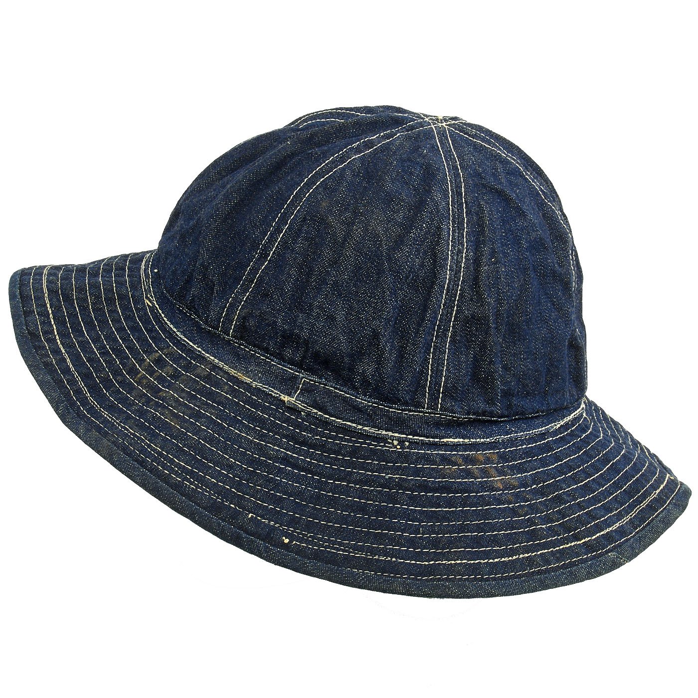 Original WWII U.S. Army Daisy Mae Blue Denim Fatigue Work Hat - Size 7 ...