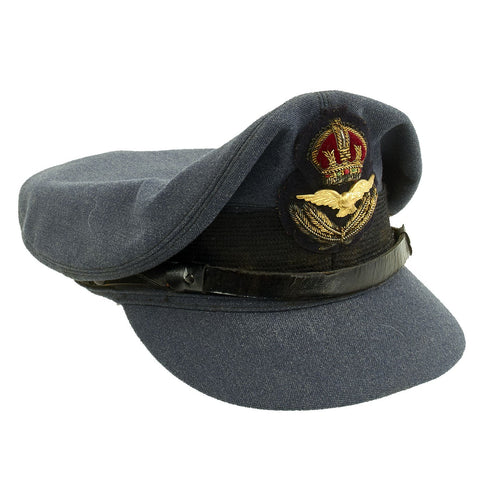 Original British WWII Royal Canadian Air Force RCAF Officer Visor Cap ...