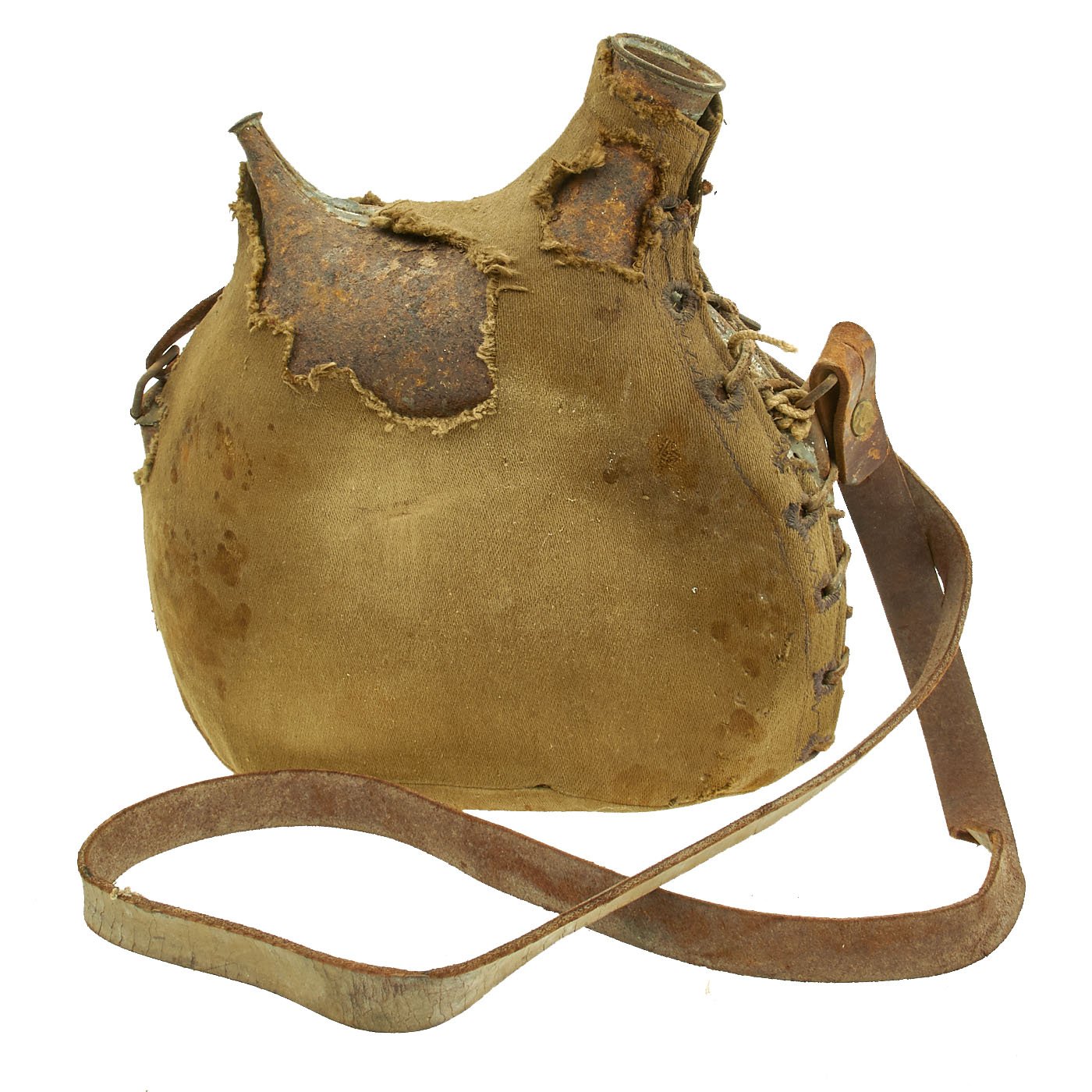 Original French WWI Model 1877 Canteen (2 Liter) with Shoulder Strap & – International Military ...