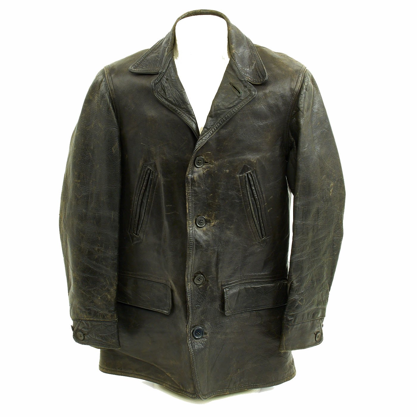 Original German Kriegsmarine U-Boat Leather Deck Jacket – International ...