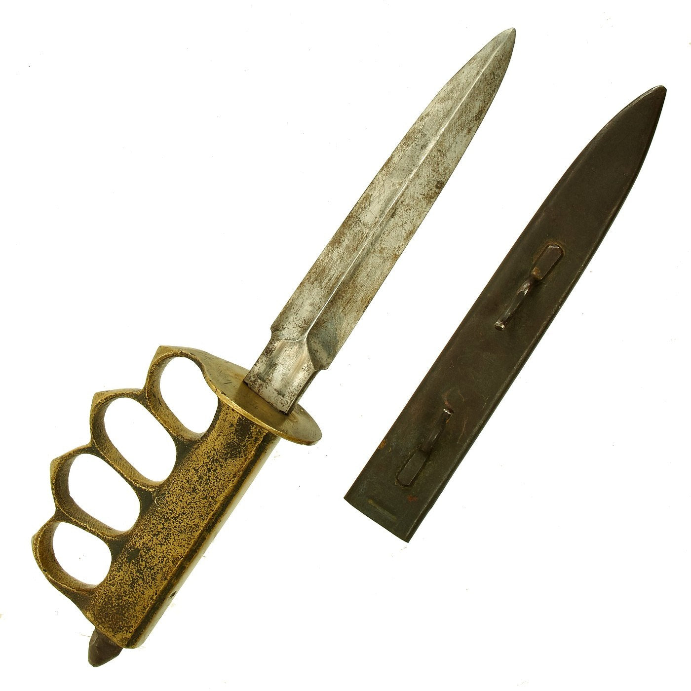 Original Us Wwi Model 1918 Mark I Trench Knife By Au Lion With Steel