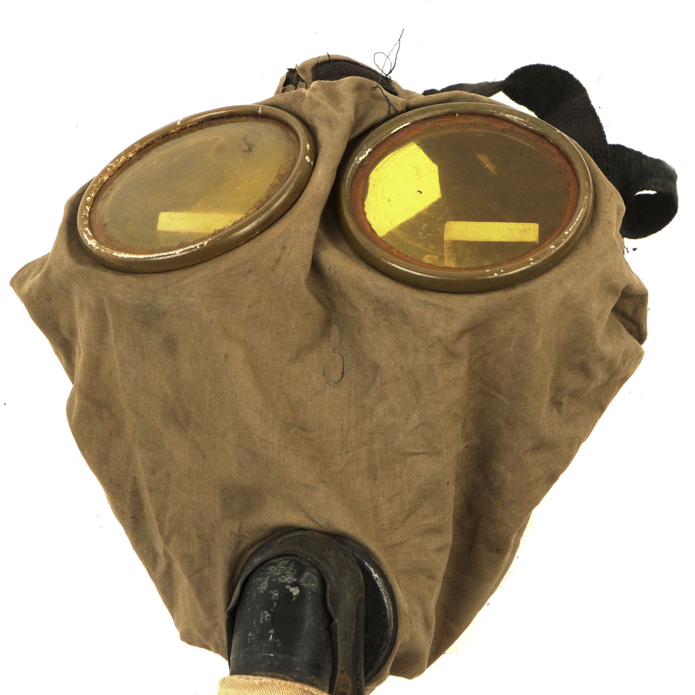 Original U.S. WWI M1917 SBR Gas Mask with Named Carry Bag and Filter ...