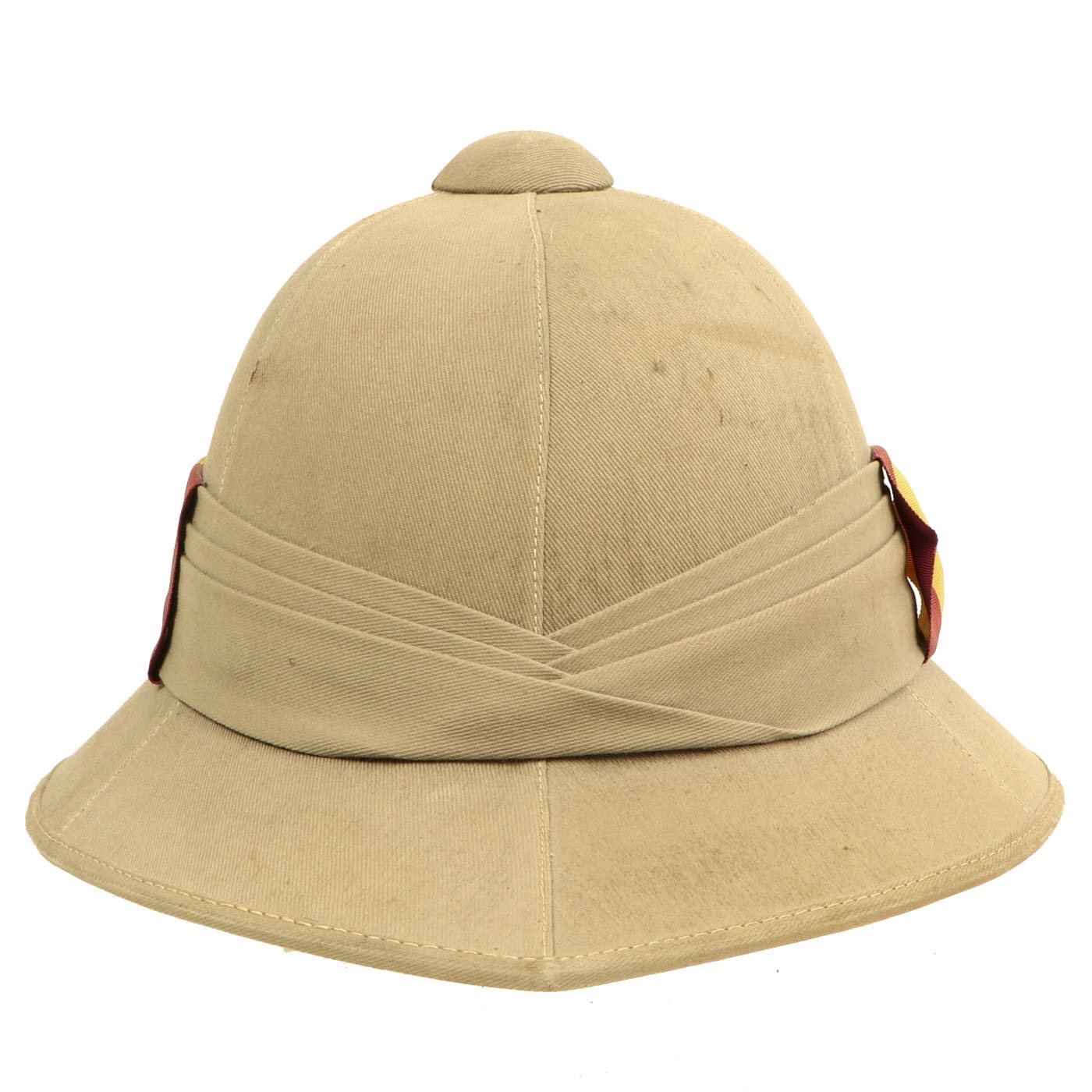 Original British WWII 1942 Dated Wolseley Pattern Pith Sun Helmet with ...