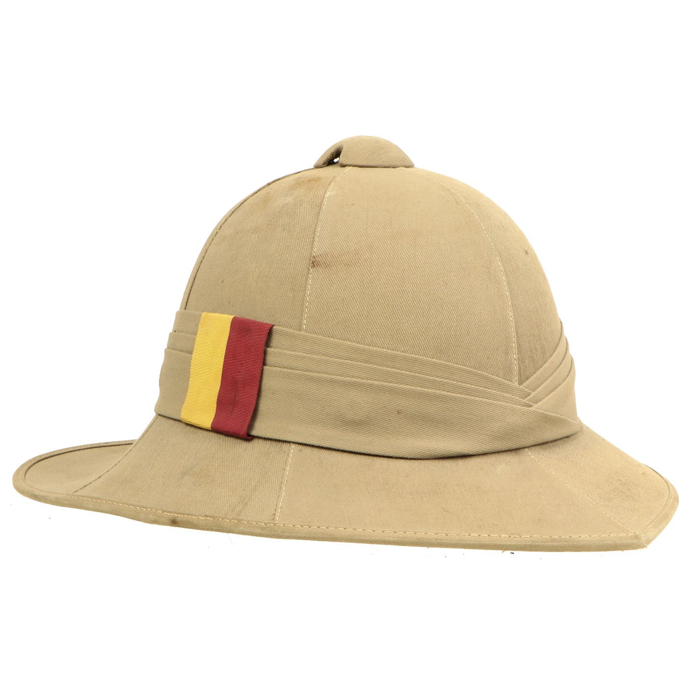 Original British WWII 1942 Dated Wolseley Pattern Pith Sun Helmet with ...