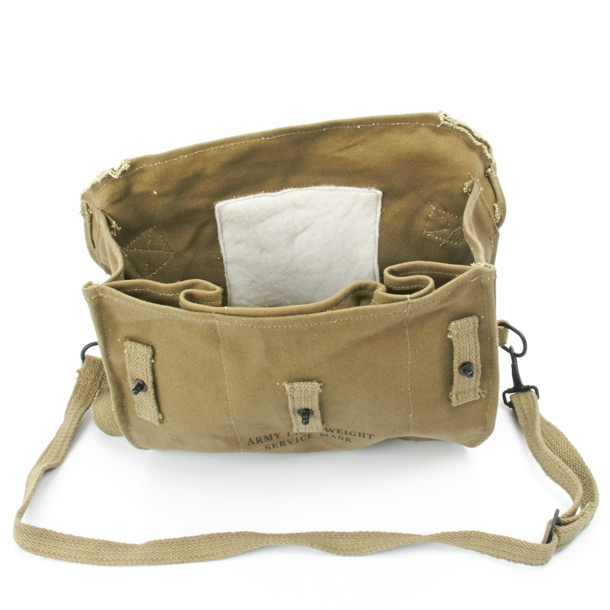 U.S. WWII Lightweight Canvas Gas Mask Bag – International Military Antiques