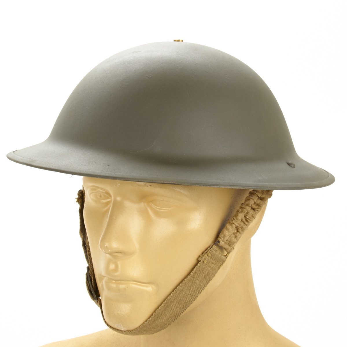 Original British WWII Brodie Steel Helmet- WW2 Dated (OD Green ...