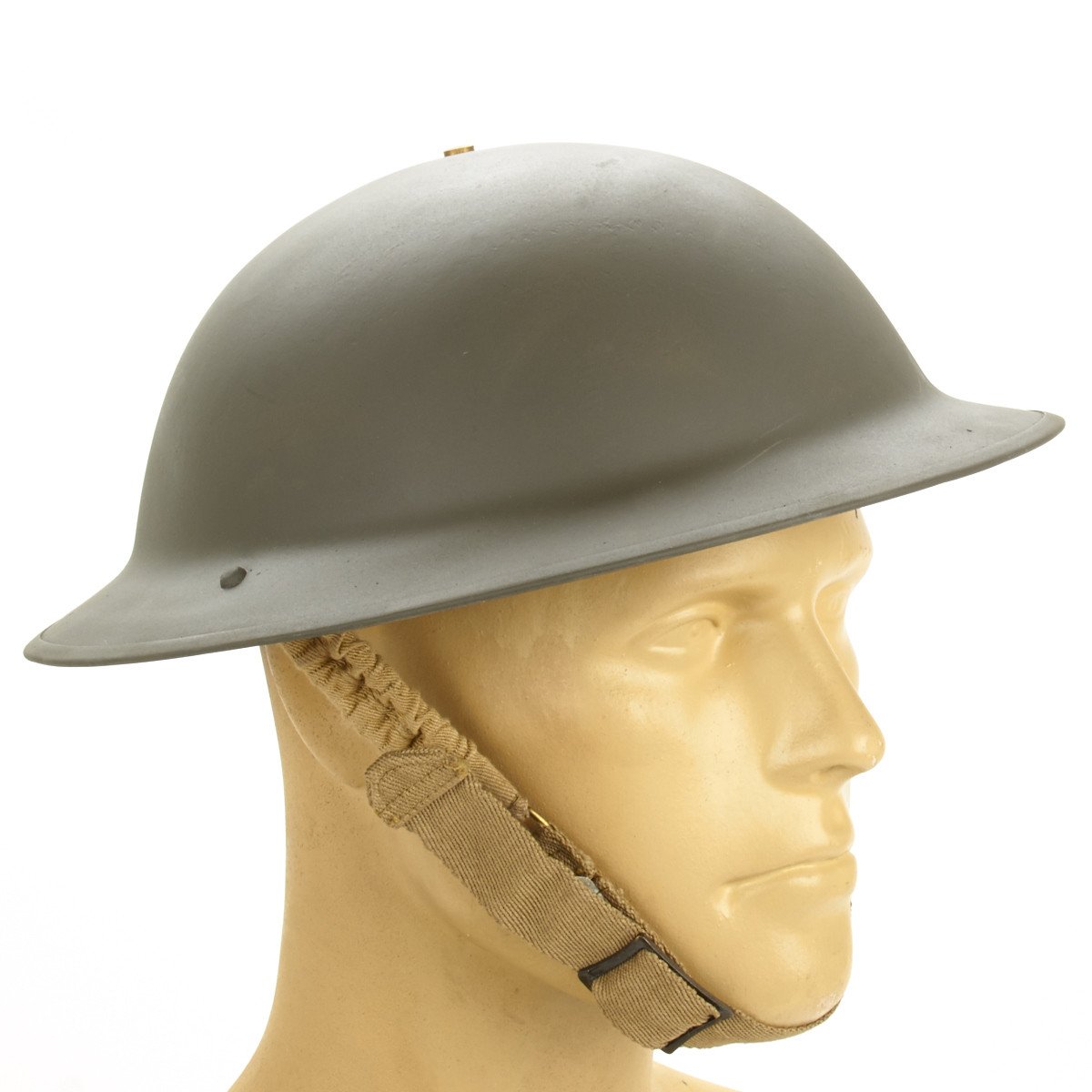 Original British WWII Brodie Steel Helmet- WW2 Dated (OD Green ...