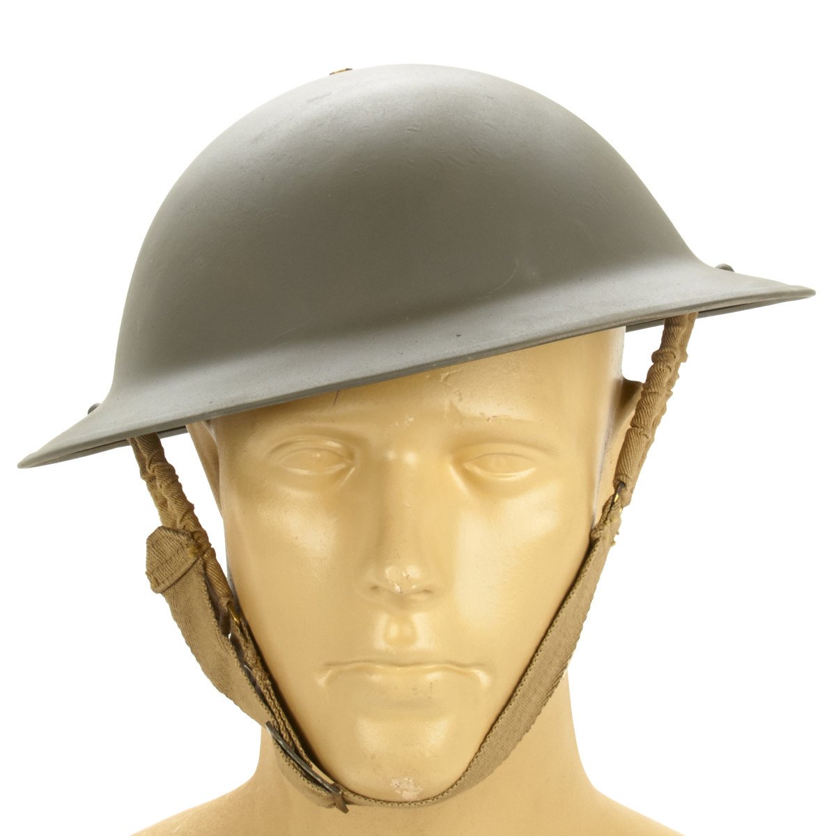 Original British WWII Brodie Steel Helmet- WW2 Dated (OD Green ...