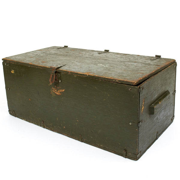 Rare Vintage Military 1940 US Navy Trunk Footlocker by Kleber Trunk 