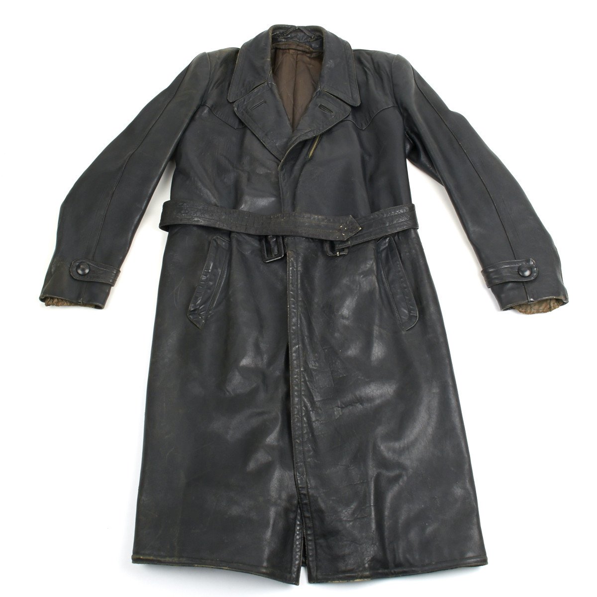 Wwii German Leather Trench Coat – Tradingbasis