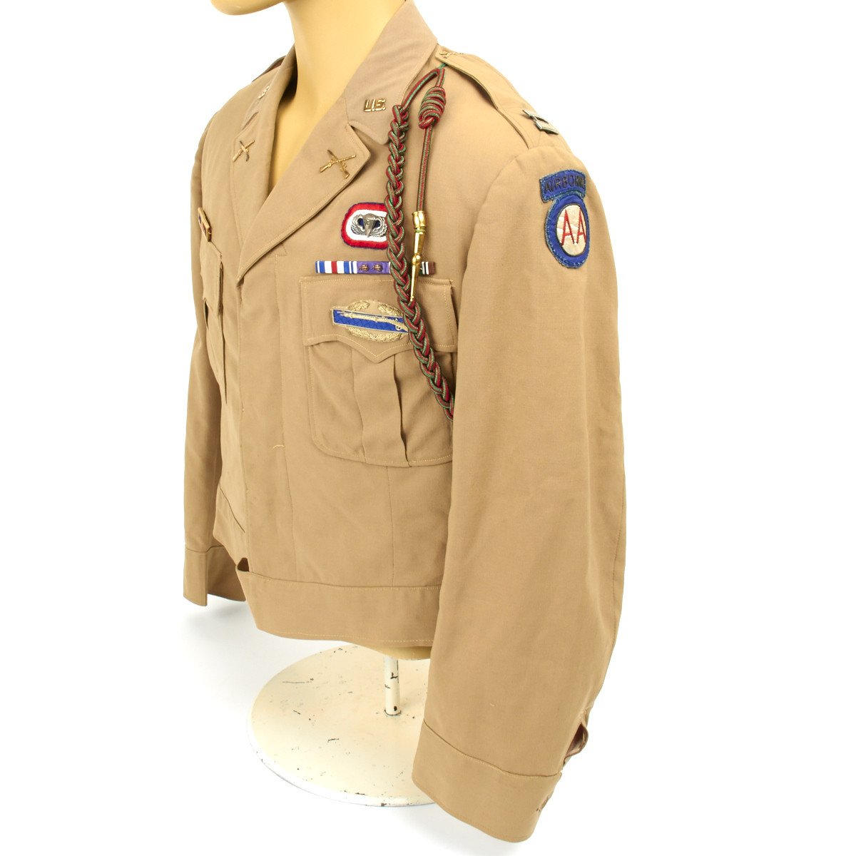 Original U.S. WWII 82nd Airborne Division Captain Khaki Jacket ...