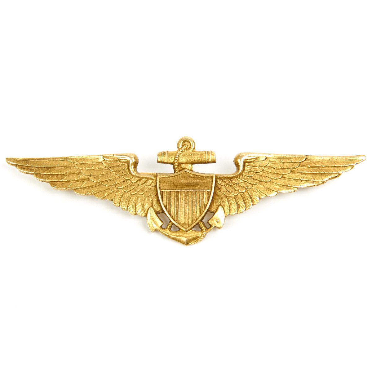 Original U.S. WWII Named 14K Gold US Navy Aviator Wings by Bailey ...
